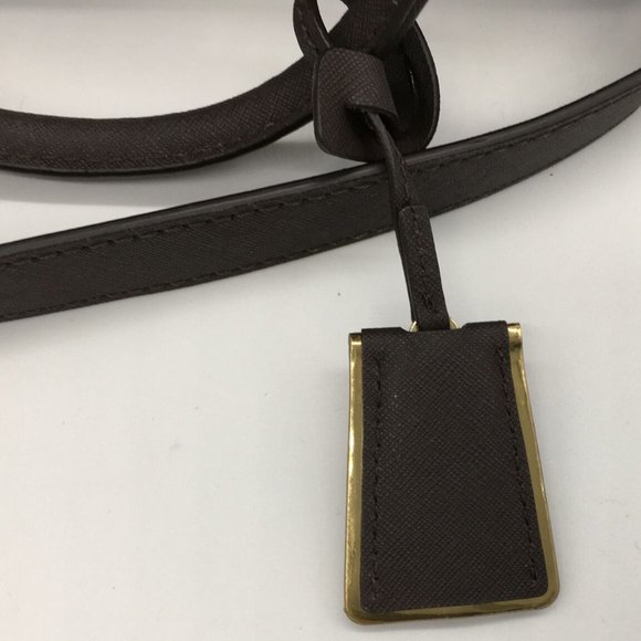 MICHAEL KORS MK Purse Coffee Brown Satchel Handbag - Picture 9 of 12